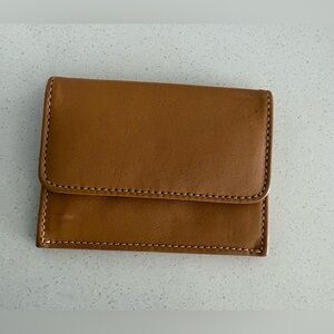 Coach Vintage Tan brown Leather Wallet card holder